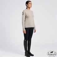 Cavalleria Toscana Pure Wool Crew Neck Sweater - Beige Melange